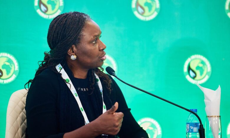 EVP Upstream, Oritsemeyiwa Eyesan speaks during a Panel themed: “Innovation, Collaboration, and Resilience: Empowering Independent Producers in the Dynamic Energy Era” in the ongoing Nigeria International Energy Summit taking place at the International Conference Centre in Abuja, on Thursday.