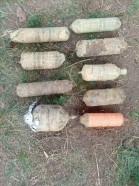 Anambra task force recovers 9 home-made bombs, 4 walkie talkies from gunmen