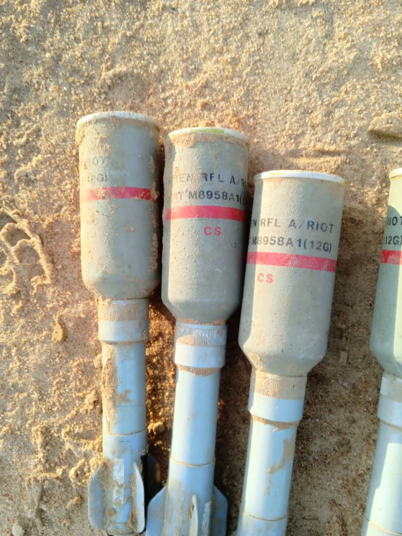 Police discover 6 projectile grenades abandoned by terrorists in Borno