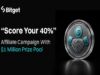 Bitget Launches “Score Your 40%” Affiliate Campaign With $1 Million Prize Pool