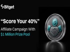 Bitget Launches “Score Your 40%” Affiliate Campaign With $1 Million Prize Pool