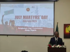 Bangladesh honors July martyrs, seeks stronger Nigeria ties