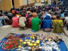 ‘Operation Kosaye’: Police in Lagos nab 147 suspects, recover weapons