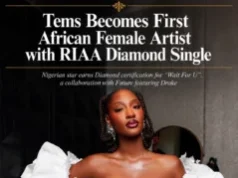 Tems becomes first African female artist to clinch Diamond single in US