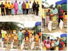 Yaba LCDA distributes relief materials to Makoko fire victims